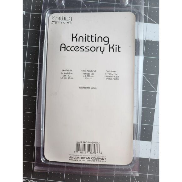 Knitting Accessory 45-pc Kit 6 Units 4 Point Protectors 3 Stitch Holders Etc B19 - Picture 3 of 5